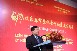 越共中央委员、计划与投资部部长阮志勇在会上致辞。（图片来源：http://m.kinhtedothi.vn/）