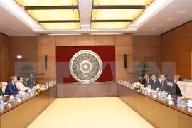会谈全景（图片来源：越通社）