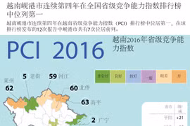 越南岘港市连续第四年在全国省级竞争能力指数排行榜中位列第一