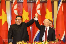 越共中央总书记、国家主席阮富仲向朝鲜劳动党总书记金正恩致贺电