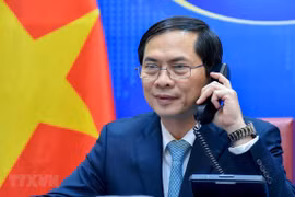 越摩两国外长就双边合作与多边场合配合交换意见