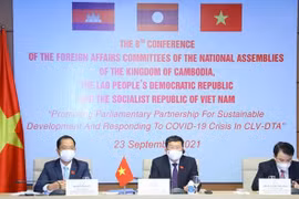 越老柬三国国会对外委员会关于发展三角区的第八次会议开幕