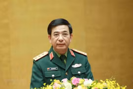 越南国防部长潘文江与柬埔寨国防大臣迪班举行在线会谈 