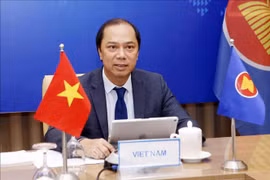 越南外交部副部长阮国勇出席东盟与英国外长三方视频对话会