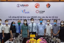美国国际开发署在广治省开展各项残疾人扶持项目