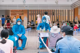 青年志愿者热心参加胡志明市新冠肺炎疫情防控工作