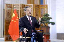中国外长王毅会见东盟各国驻中国大使