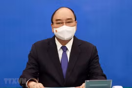 越南国家主席阮春福与联合国秘书长古特雷斯通电话