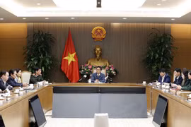 越南政府副总理、国家防控新冠肺炎疫情指导委员会主任武德儋主持召开指委会例行会议。图自越通社