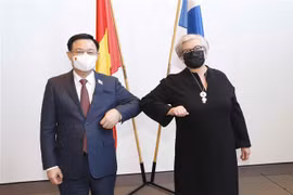 越南国会主席王廷惠与芬兰议会议长进行会谈