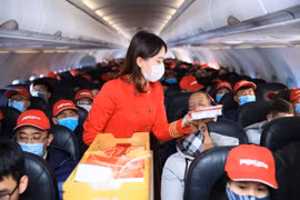7月7日越捷推出大规模促销活动 从河内起飞的乘客可享受 77% 的折扣