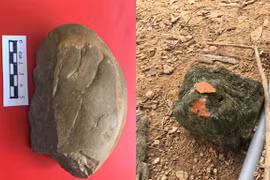 安沛省发现旧石器时代晚期文物