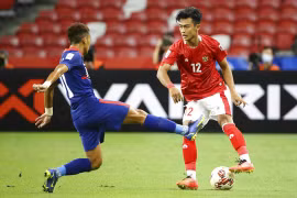 2020年“铃木杯”东南亚男足锦标赛半决赛： 印度尼西亚队以4-2击败8人作战的东道主新加坡队