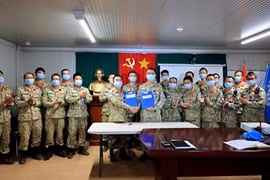 越南三号二级野战医院正式担当在南苏丹的任务