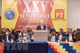 第25届“政党与新社会”国际研讨会上的政党高度赞赏阮富仲总书记的贺信