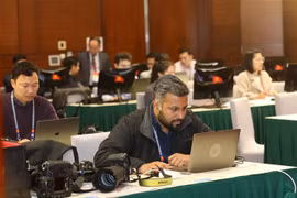 在线报道越共十三大信息是外国记者的良好机会