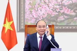 老挝总书记、政府总理通伦•西苏里和柬埔寨首相洪森与越南政府总理阮春福通电话