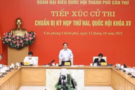 越南政府总理范明政接待芹苴市选民