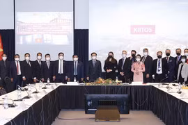 王廷惠会见坦佩雷市市长和在芬兰越南青年企业家代表