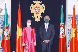 越南国家副主席武氏映春会见葡萄牙总统