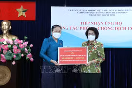 老挝阿苏破省向胡志明市新冠肺炎疫情防控工作提供援助