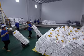 河内市为胡志明市和平阳省捐赠6000吨大米