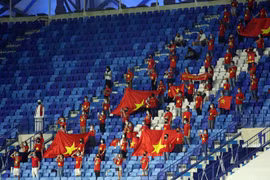 2022年世界杯预选赛：今晚阿勒马克图姆体育场将迎来大量越南球迷观战