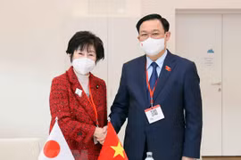 越南国会主席王廷惠会见日本参议院议长