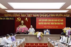 国家主席阮春福莅临永福省调研指导工作