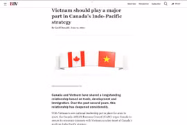 越南是加拿大在未来的重要伙伴