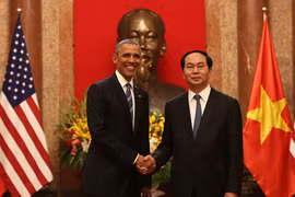 越南国家主席陈大光与美国总统奥巴马