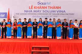 韩国Solum Vina公司生产厂正式落成（图片来源：baovinhphuc.com.vn)