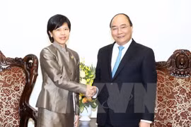 越南政府总理阮春福加拿大新任驻越大使Ping Kitnikone（图片来源：越通社）