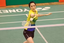 越南羽毛球名将武氏妆发挥出色并夺得单打和女双冠军（图片来源：​webthethao.vn）