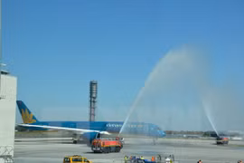 A350-900新型宽体客机。（图片来源：越通社）