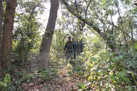 越南边防部队巡逻越老​边境地区（图片来源：越通社）
