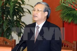 越共中央检查委员会主任陈国旺（图片来源：越通社）