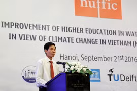 越南自然资源与环境部副部长周范玉显在会议上发表讲话（图片来源：http://dwrm.gov.vn/）