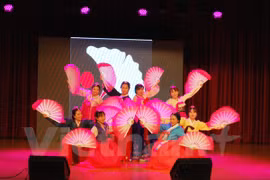 “第十二届在韩越南留学生日”活动上的文艺表演节目（图片来源：越通社）