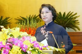 越南国会主席阮氏金银​ （图片来源：越通社）