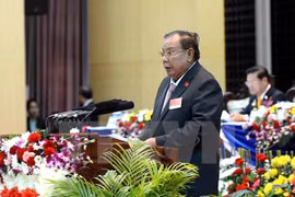 老挝人民革命党中央委员会总书记、老挝人民民主共和国主席本扬•沃拉吉（图片来源：越通社）