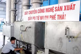 岘港市塑料袋再回收利用技术（图片来源：http://www.sggp.org.vn/）