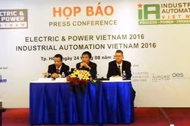 2016年越南国际电力能源设备及技术展的新闻发布会。