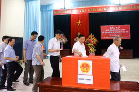 富寿省选民踊跃参加投票（图片来源：越通社）