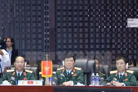 出席会议的越南代表团。
