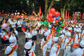 越南学生2016-2017新学年开学典礼（图片来源：越通社）