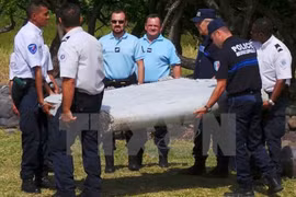 法属留尼汪岛发现一块MH370客机碎片（图片来源：路透社）