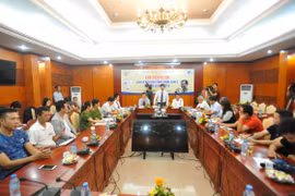 新闻发布会场景（图片来源：http://www.tdtt.gov.vn/）