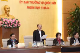 国会主席阮生雄致闭幕辞。
