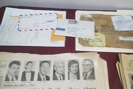 Thomas Eugene Wilber先生向河内火炉监狱博物馆捐赠的实物（图片来源：越南快讯网）